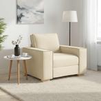vidaXL Sofa Stoel Crème 60 cm Stof, Verzenden, Nieuw