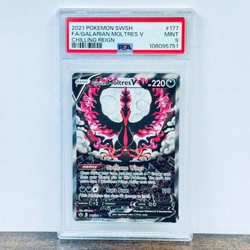 Pokémon Graded card - Galarian Moltres V FA - Chilling Reign