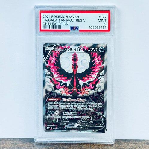 Pokémon Graded card - Galarian Moltres V FA - Chilling Reign, Hobby en Vrije tijd, Verzamelkaartspellen | Pokémon