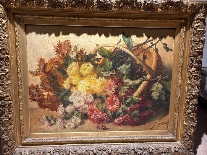 Jean Capeinick (1838-1890) - Bloemen, Antiek en Kunst, Kunst | Schilderijen | Klassiek