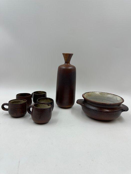 Michel et NiAnasse - Vase (7) - Grès, Émail - Michel Nicole, Antiek en Kunst, Antiek | Glaswerk en Kristal