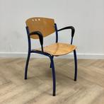 Tweedehands schoolstoel, kantinestoel, stapelstoel, Beuken -, Huis en Inrichting, Stoelen, Gebruikt, Hout, Eén