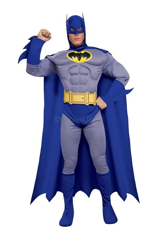 Batman Pak Blauw, Kleding | Heren, Carnavalskleding en Feestkleding, Nieuw, Verzenden