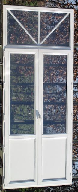 pvc terrasraam , raam , chassis 120 x 232 /  297, Doe-het-zelf en Bouw, Raamkozijnen en Schuifdeuren, Inclusief glas, Nieuw, Kunststof