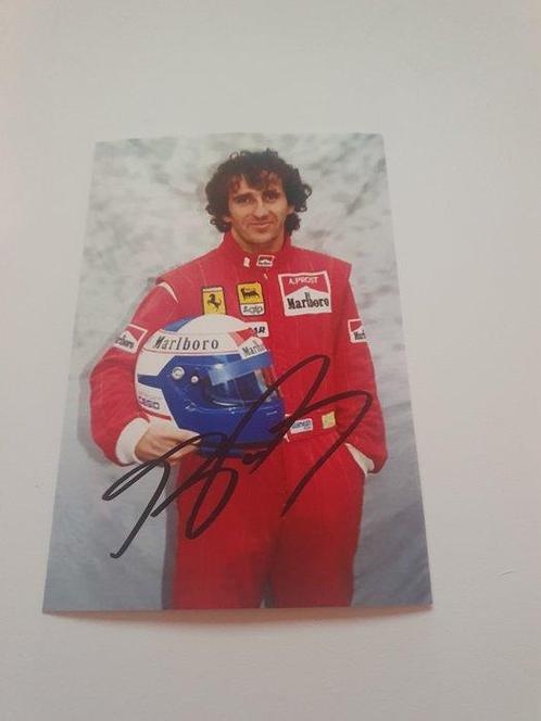 Ferrari - Formule 1 - Alain Prost - 1990 - Autographe, Verzamelen, Automerken, Motoren en Formule 1