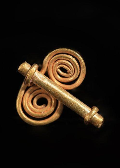Nabije Oosten Goud Dubbele spiraal kralen (Zonder, Antiek en Kunst, Antiek | Overige Antiek
