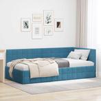 Hoekbed Blauw 90x200 | OP = OP, Topdeal!, Huis en Inrichting, 90 cm, Eenpersoons, Nieuw, Overige maten