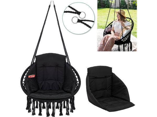 Veiling - Vita5 Macramé Hangstoel Voor Binnen en Buiten Tot, Tuin en Terras, Tuinstoelen