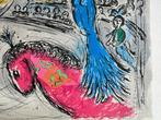 Marc Chagall (1887-1985) - Soleil au cheval rouge, Antiek en Kunst