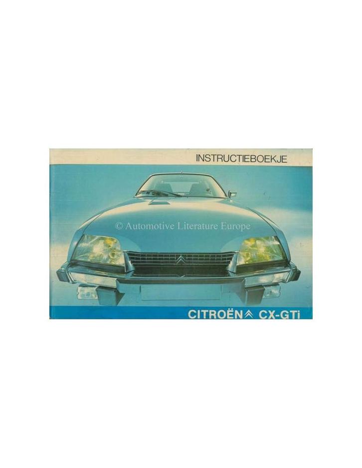 1977 CITROEN CX GTI INSTRUCTIEBOEKJE NEDERLANDS, Auto diversen, Handleidingen en Instructieboekjes