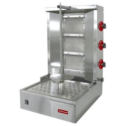 Donergrill | Gas (3 Branders) | Max. 35 kg |, Zakelijke goederen, Horeca | Keukenapparatuur, Nieuw in verpakking, Verzenden