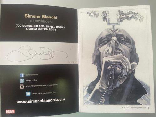 Simone Bianchi Sketchbook 2019 - Signed by Simone Bianchi -, Boeken, Strips | Comics