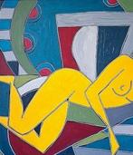 Patricia Kleyman (1965) - Jeune fille nue allongée sur le