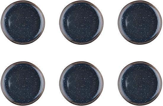 2dekans | bord IRIS Ø21,5cm - 6 stuks - Nachtblauw, Huis en Inrichting, Keuken | Servies, Ophalen of Verzenden