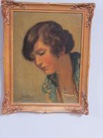 Jacob van Rossum (1881-1963) - Portret van een dame, Antiquités & Art