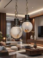 Lustre - Métal, Verre - Paire de lustres, Antiek en Kunst