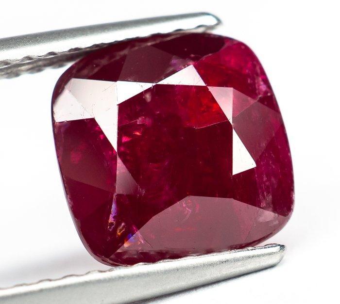 Zonder Minimumprijs Robijn - 4.13 ct - Lotus Gemology -, Handtassen en Accessoires, Edelstenen