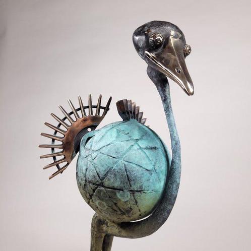 Iwa Kraj - Ready to Fly (46cm Bronze), Antiquités & Art, Art | Peinture | Moderne