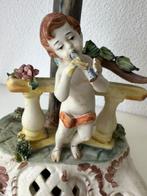 Bassano - Tafellamp met beeldje - Biscuit porselein -