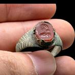 Oud-Romeins intaglio Brons Ring (Zonder minimumprijs)