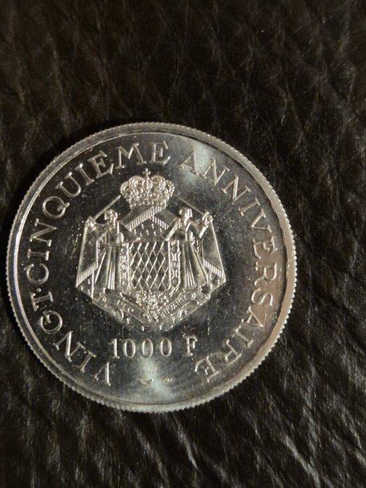 Monaco. Lot van 3 munten (2000 Francs Platinum, 1000 Francs, Postzegels en Munten, Munten | Europa | Euromunten