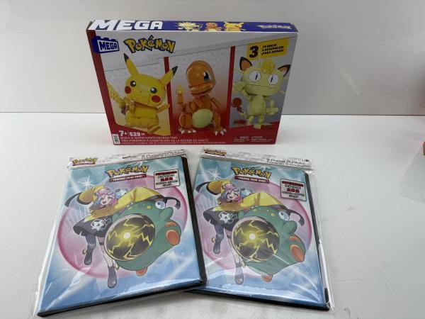 Veiling - Pokémon Mega bouwset + 2x 9-pocket map, Hobby en Vrije tijd, Verzamelkaartspellen | Pokémon