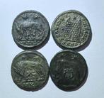 Romeinse Rijk Lot 4 coins - Urbs Roma + Campgate (Zonder