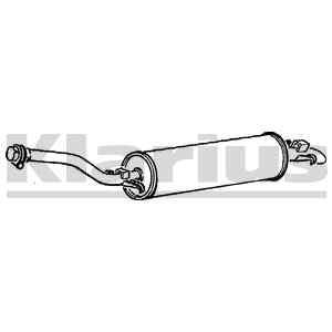 Achterdemper | Mercedes w123, Auto-onderdelen, Overige Auto-onderdelen, Ophalen of Verzenden