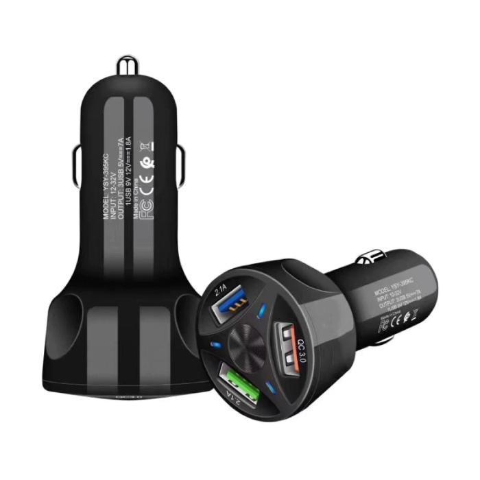 Qualcomm Quick Charge 3.0 Triple Port Autolader/Carcharger -, Telecommunicatie, Mobiele telefoons | Toebehoren en Onderdelen, Nieuw