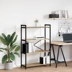 vidaXL Boekenkast Sonoma eiken 80 x 30 x 118 cm Bewerkt hout, Verzenden, Nieuw