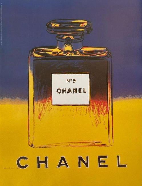Andy Warhol, after - Chanel n. 5: Yellow/blue - Années 1990, Huis en Inrichting, Overige Huis en Inrichting