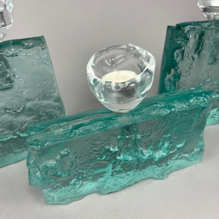 Andrzej Rafalski - Kandelaar (3) - Glas - 3 glazen, Antiek en Kunst, Antiek | Boeken en Manuscripten