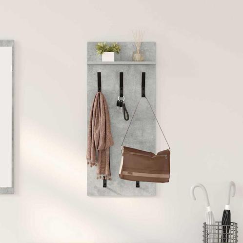 vidaXL Wandgemonteerde kapstok Betongrijs 90 x 40 x 10 cm, Huis en Inrichting, Kasten | Wandmeubels, Nieuw, Verzenden