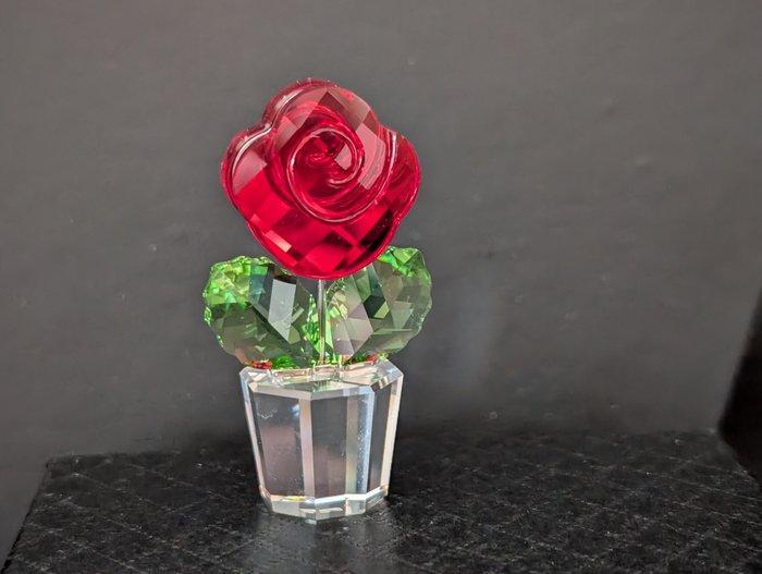 Beeld, Swarovski bloem in pot - 4.6 cm - Kristal, Antiek en Kunst, Curiosa en Brocante