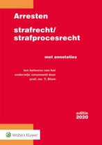 Arresten strafrecht/strafprocesrecht 2020 9789013153491, Boeken, Verzenden, Gelezen, T.Blom