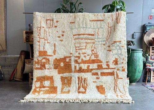 Berber, Abstract Marokkaans Patroon Wol Tapijt - Vloerkleed, Huis en Inrichting, Stoffering | Tapijten en Vloerkleden