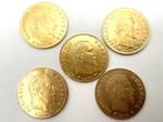 France. Napoléon III. 5 Francs 1859/1867 (lot de 5 monnaies)
