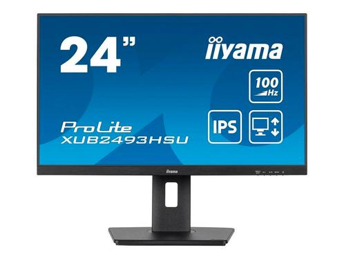 Iiyama ProLite XUB2493HSU-B6 Zwart - 23,8 Full HD monitor, Computers en Software, Monitoren, IPS, 1 tot 2 ms, Full HD, Zo goed als nieuw