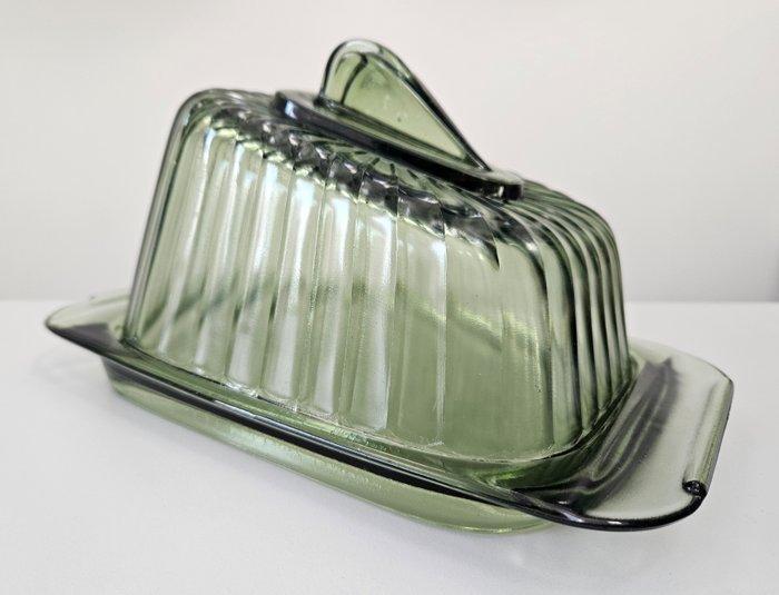 Royal Leerdam - Boterschotel - Kaasstolp, Art Deco,, Antiek en Kunst, Kunst | Designobjecten