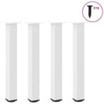 vidaXL Console tafelpoten 4 st 72-74 cm staal wit, Huis en Inrichting, Verzenden, Nieuw