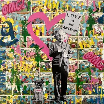 Koen Betjes (1992) - Albert Einstein OMG!! (canvas)