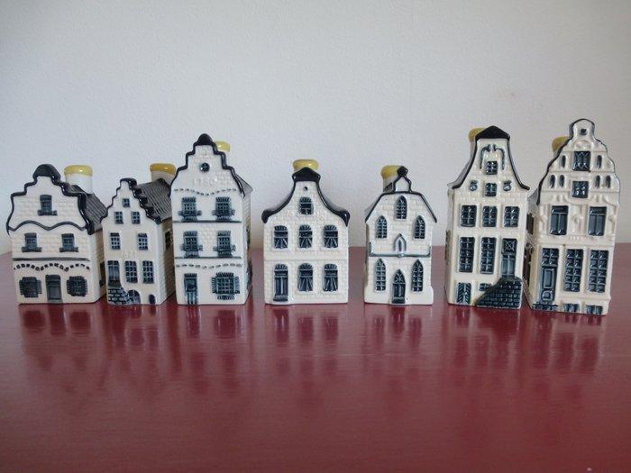 Maison KLM - Bols - Sept petites maisons KLM, Antiek en Kunst, Antiek | Wandborden en Tegels