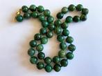 18 karaat (750) goud - Zuid-Afrikaanse jade - Halsketting