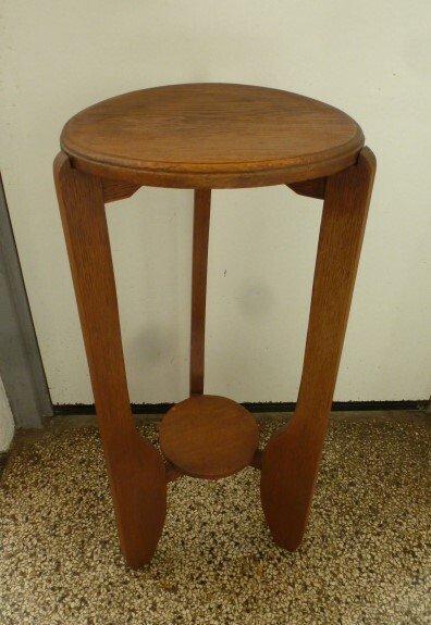 Table dappoint - Chêne - Table de plantes Art déco, Antiek en Kunst, Kunst | Designobjecten