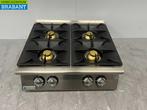 RVS Mareno Opzet fornuis 4 pitten 80 cm GAS Horeca, Ophalen of Verzenden, Nieuw in verpakking
