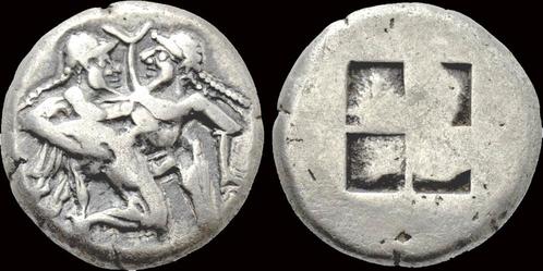 Ca 500-480bc Thrace Thasos Ar stater, Postzegels en Munten, Munten en Bankbiljetten | Verzamelingen, Verzenden