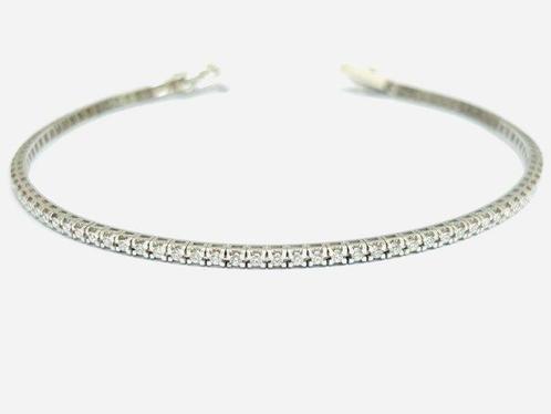 Armband - 18 karaat Witgoud - 2.40ct. tw. Diamant, Handtassen en Accessoires, Armbanden