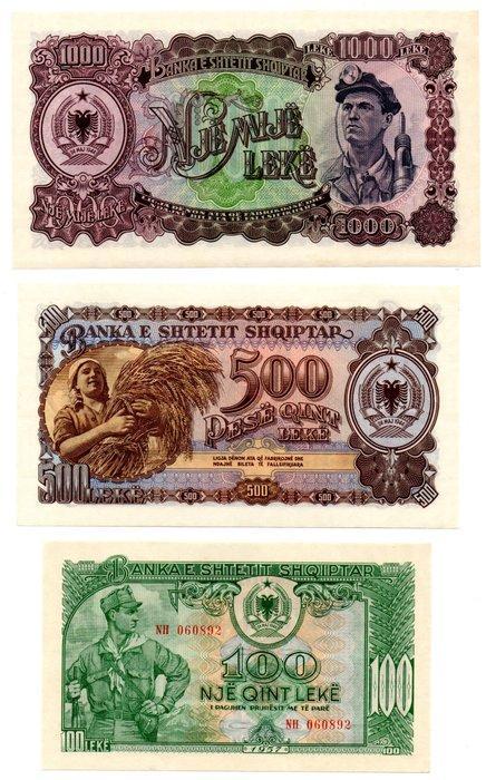 Albanie. - 11 banconote da 1 Lek a 1000 Leke 1957-2007 (Sans, Postzegels en Munten, Munten | Nederland