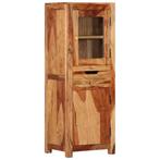 vidaXL Buffet haut 40x34x110 cm bois massif dacacia, Huis en Inrichting, Verzenden