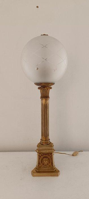 Globe tafellamp - Brons - Antieke bronzen lamp, Antiek en Kunst, Curiosa en Brocante